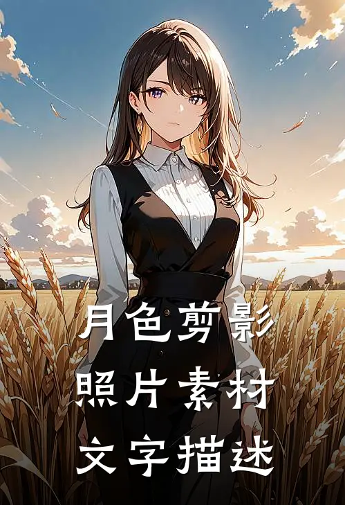 月色剪影照片素材文字描述