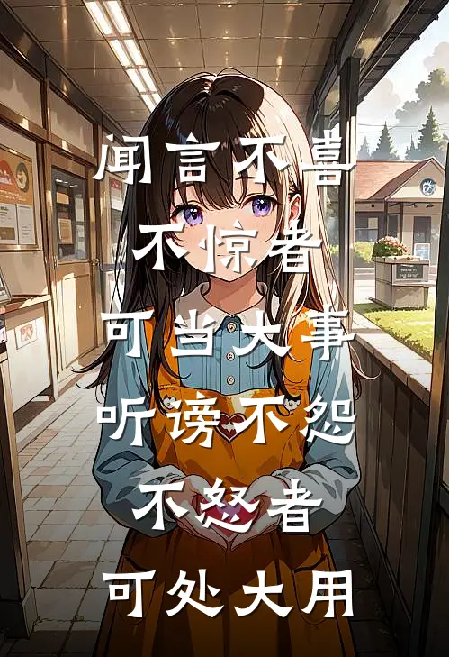 闻言不喜不惊者,可当大事; 听谤不怨不怒者,可处大用